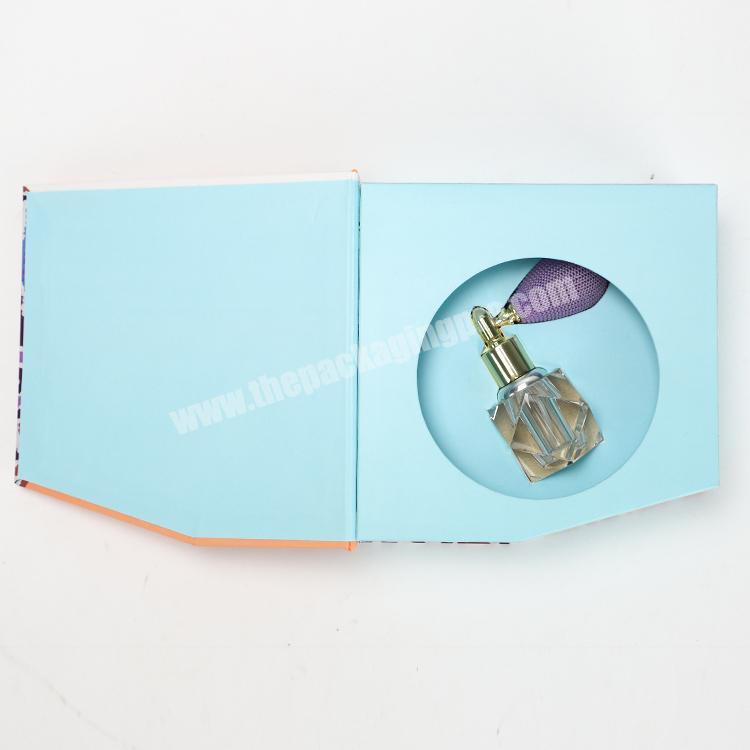 Custom Design Die Cutting Sunflower Cardboard 5-Sided Magnet Paper Box for Perfume Packaging