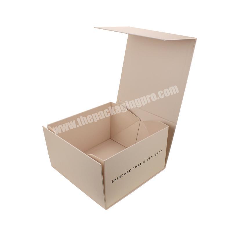 Custom Design Magnetic Collapsible Design Paper Recycled Cardboard Packaging Box Closure For Baby Clothing