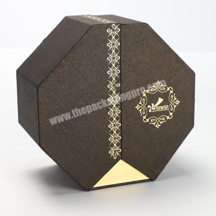 Custom Design Unique Octagon Shaped Rigid Perfume Packaging Paper Box
