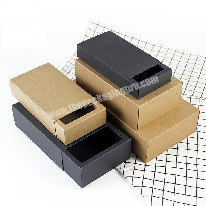 Custom Durable Drawer Design Kraft Paper Packing Box for Tea
