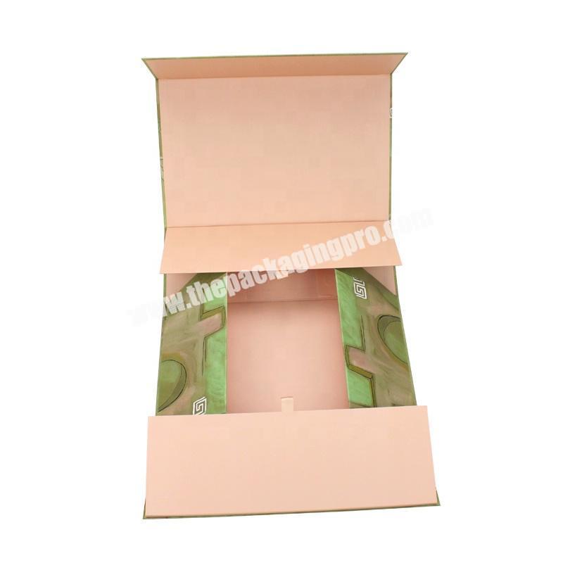 Designer Luxury Large Cardboard Foldable Magnetic Paper Packaging Box Folding Gift Boxes For Clothing With Magnetic Lid