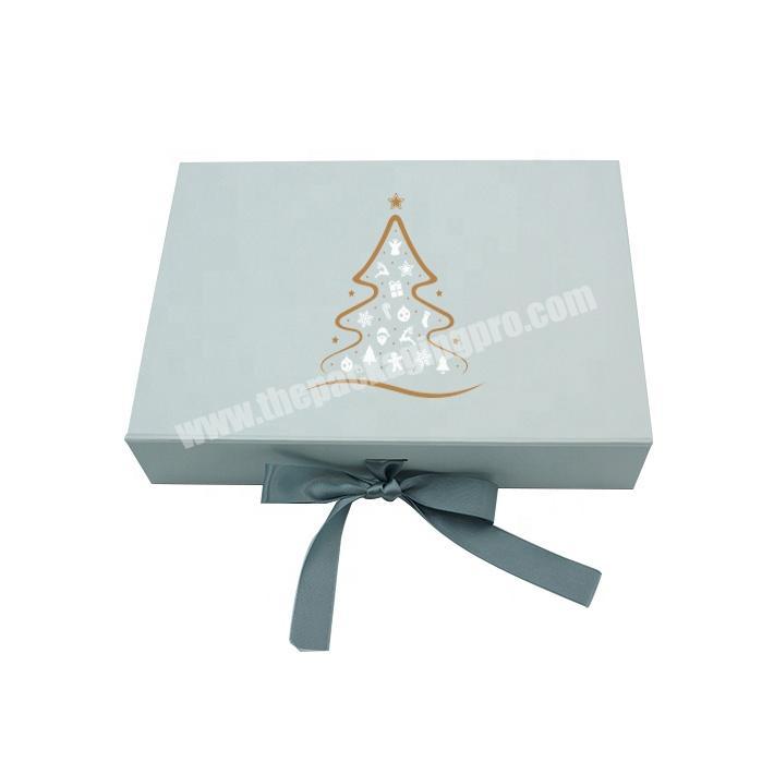 Custom Foldable Gift Packaging Cardboard Box With Magnetic Closure For Christmas Gift Packaging