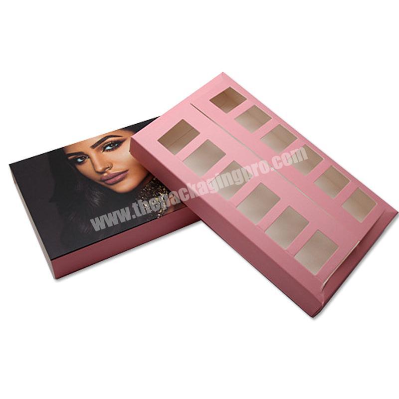 Custom Full Color Paper Card Box Cosmetic Private Lip Gloss Packaging Gift Box Food Packaging Coated Paper Recyclable