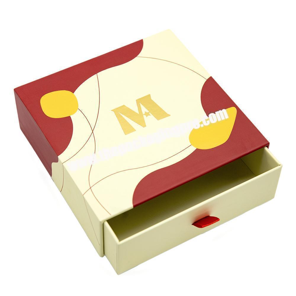 Custom CMYK Printed Watch Wallet Paper Cardboard Packaging Rigid Slide Drawer Gift Boxes