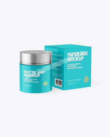 Custom Full Color Printed Square Small Skin Care Products Foldable Cardboard Paper Box Packaging