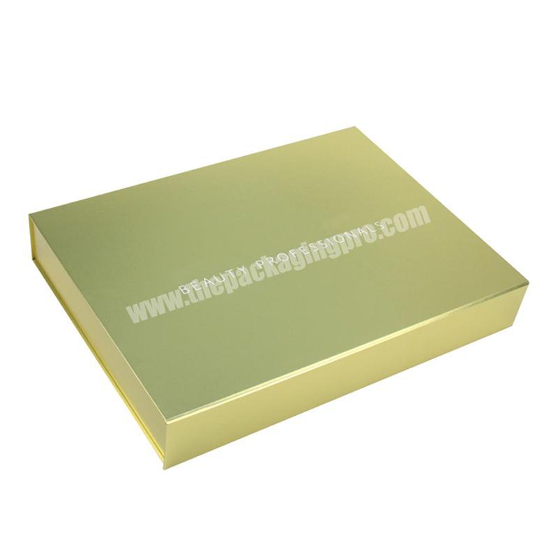 Custom Gold Paper Card Magnetic Folding Boxes for Gift