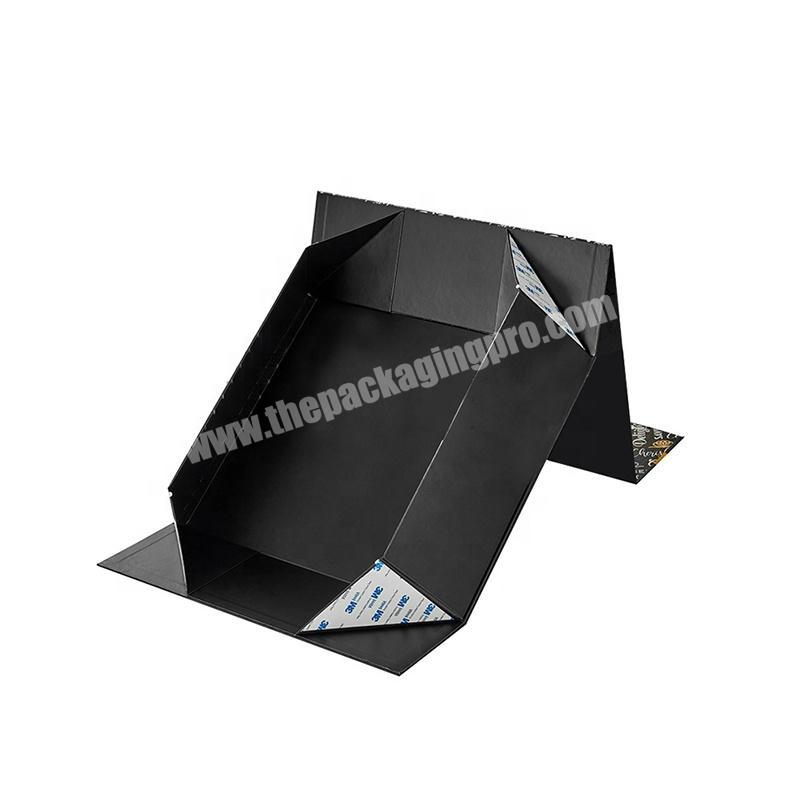 Custom HDF Material Black Packaging Paper Magnetic Boxes