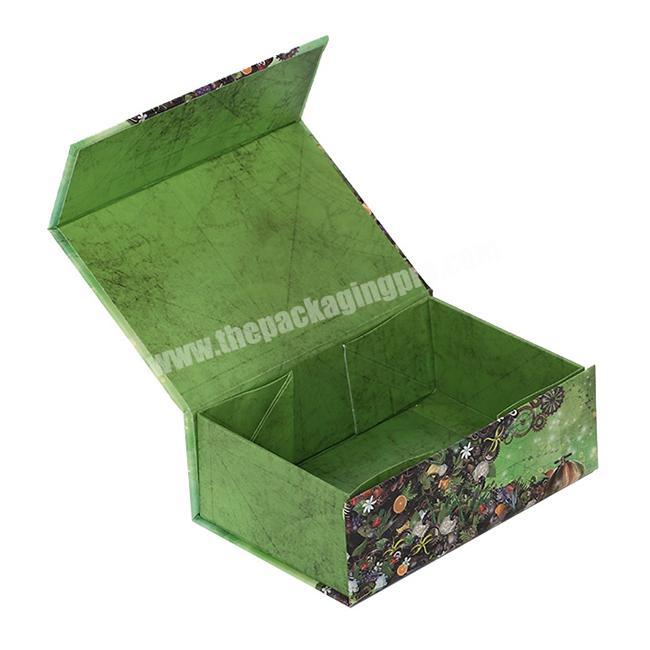 Custom High End Cardboard Folding  Small Magnetic Flat Empty Paper Gift Box Soap Packaging