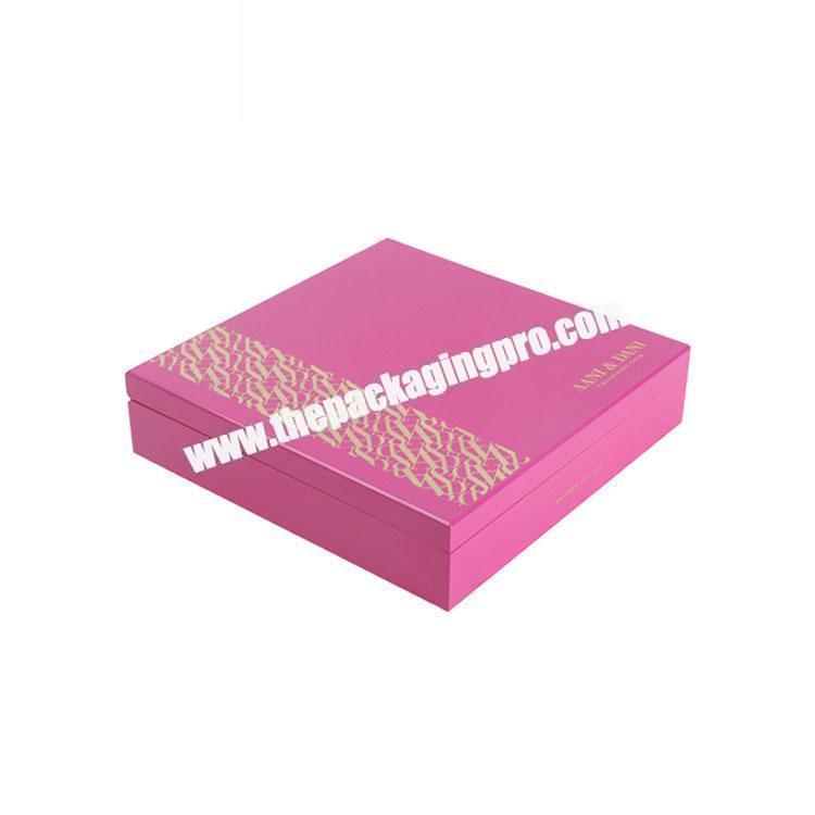 Luxury High Glossy Lacquered Gift Packaging Wooden Date Chocolate Box