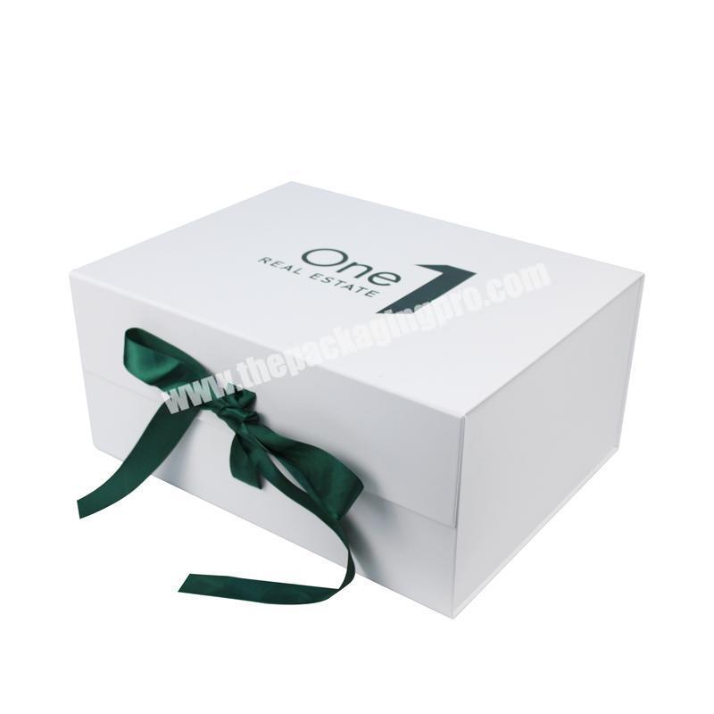 Custom LOGO Printed Fold Flat Rigid Paper Women Shoe Gift Boxes with Ribbon Bow