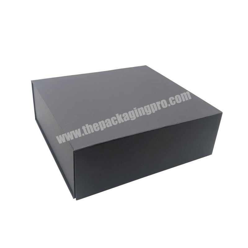 Custom Large Uv Folding Boxes Packaging Candle Dog packing Cardboard Black Apparel Flat Gift Magnetic Foldable Kraft Paper Box