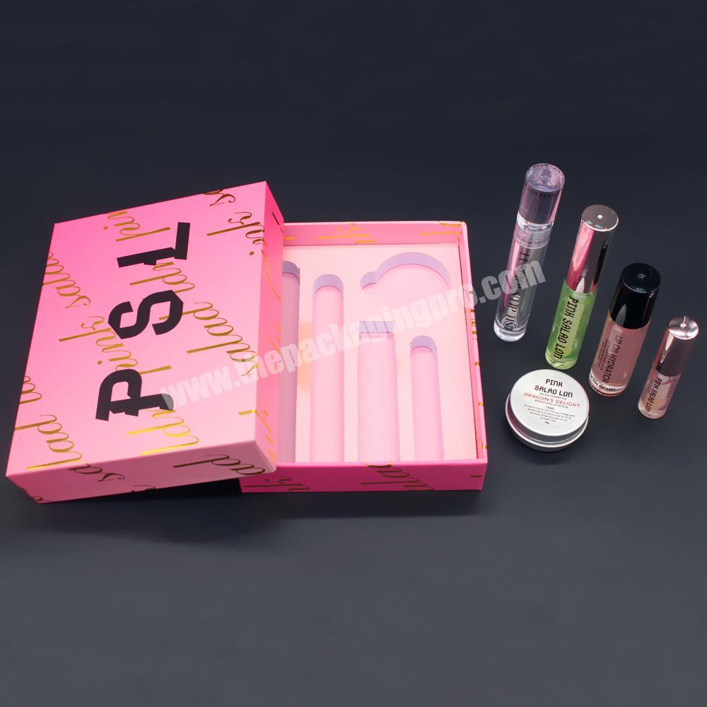 Custom Liquid lipstick Lipgloss Lip Gloss Packaging Box Lip Gloss Boxes