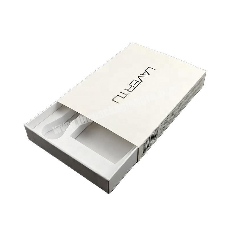 Custom Logo And Size High Quality Luxury Rigid Paper Small Drawer Box Packaging Pull Out Sliding Gift Drawer Box