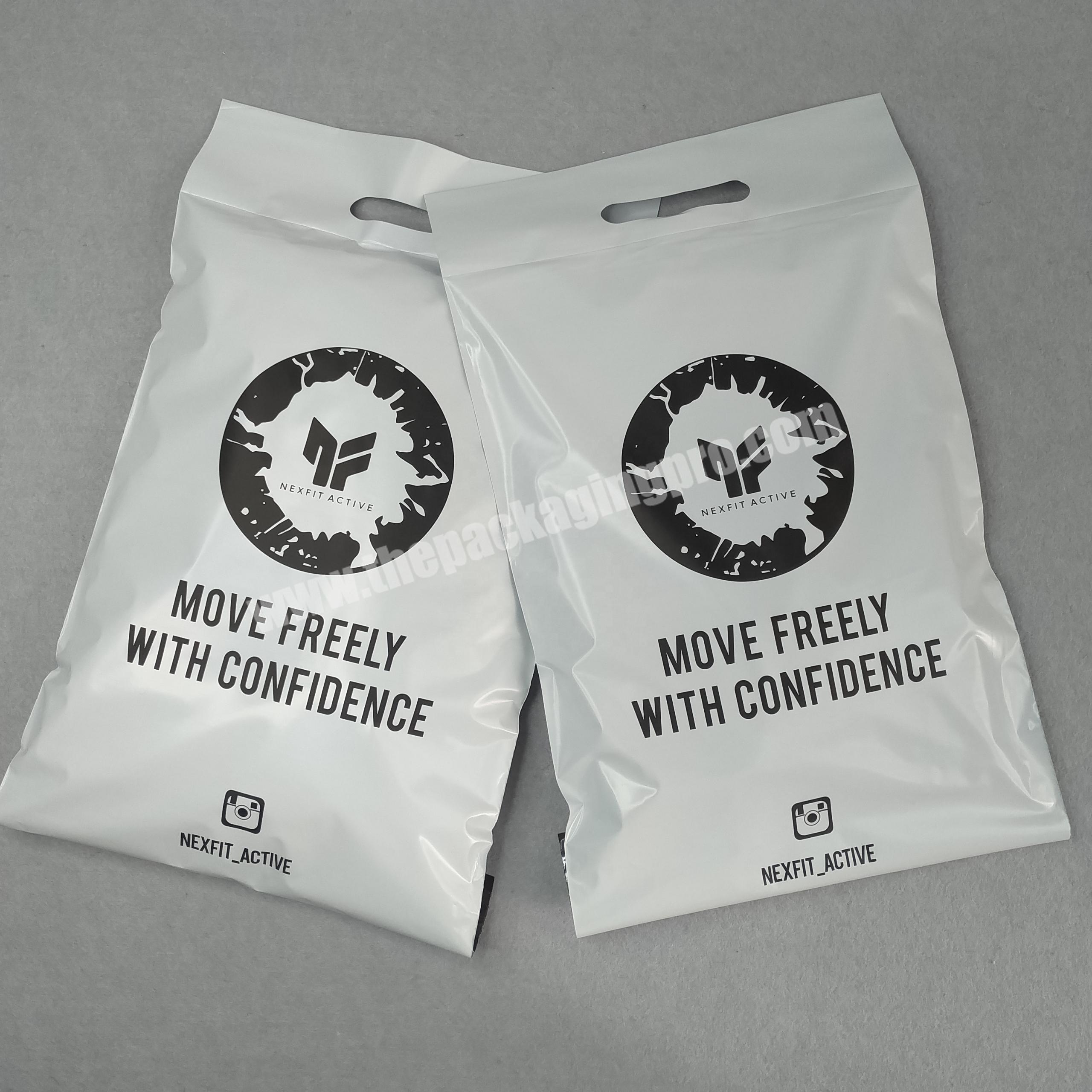 Custom Logo Biodegradable Handle Mail Bags Clothing Packing Satchels Plastic Shipping Courier Poly Mailer Mailing Bags