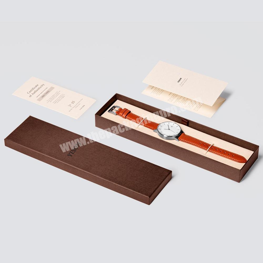 Custom Logo Black Premium Retail Scatola Orologio Single Wristwatch Watch Boxes Of Watch