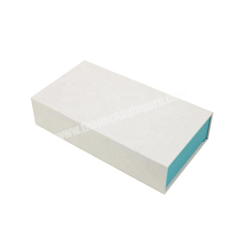 Custom Logo Book Shaped Rigid Paper Cardboard Jewelry Box Luxury Box Magnetic Closure Clamshell Large Gift Boxes Magnetic Lid