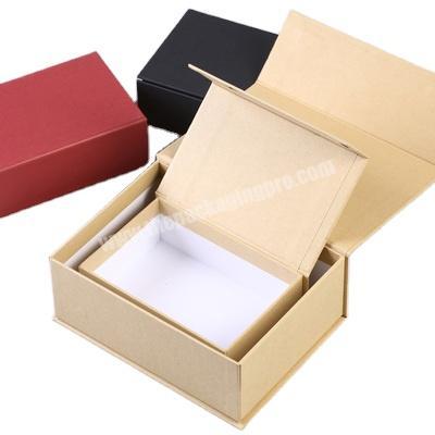 Custom Logo Book Style Rigid Printed Foldable Special Kraft Paper Perfume Wine Cardboard Gift Box Packing For Clothing Candles