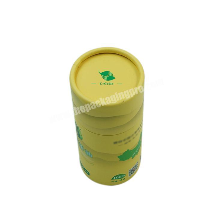 Custom Logo Cardboard Cylinder Tea Tube Packaging Packages Gift Paper Box