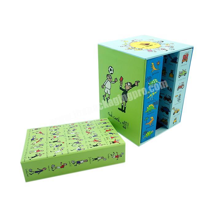 Custom Logo Corrugated Gift Full Color Printing Shipping Book Box Book Standing Box