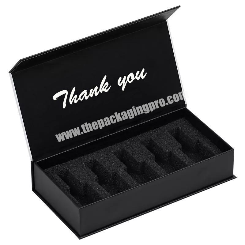 Custom Logo Cosmetic Gift Box Folding Flip Cover Cardboard Nail Oil Packaging luxury 15ml nail polish oil paper box