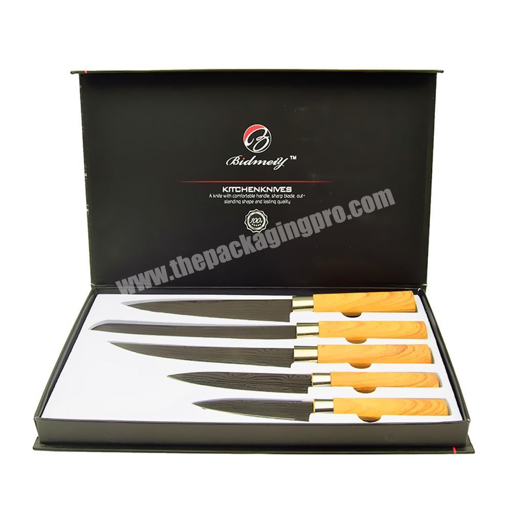 Custom Logo Folding Magnet Shredder Kitchen Chef Knife Packaging Gift Box