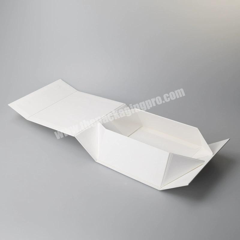 Custom Logo Folding Paper Flat Packing Luxury Magnetic Gift Box Wholesale Foldable Black Magnetic Gift Box