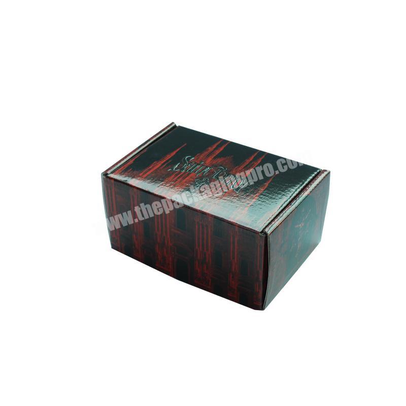 Custom Logo Full Color Printing With glass Varnishing  Mailer Box Clothing Shoes  For Packaging