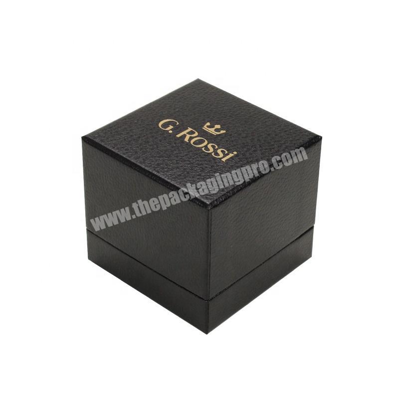 Custom Logo Gift Display Packaging Storage Watch Box Flat Wooden Luxury Small Black ML-AL210714 Paper Watch Boxes OEM & ODM