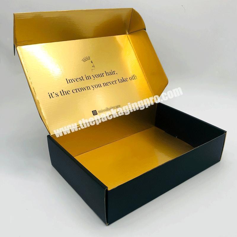 Custom Logo Gold Cardboard Hamper Cosmetic Skincare Beauty Packaging Shipping Mailing Mailer Boxes Paper Rose Gold Gift Box
