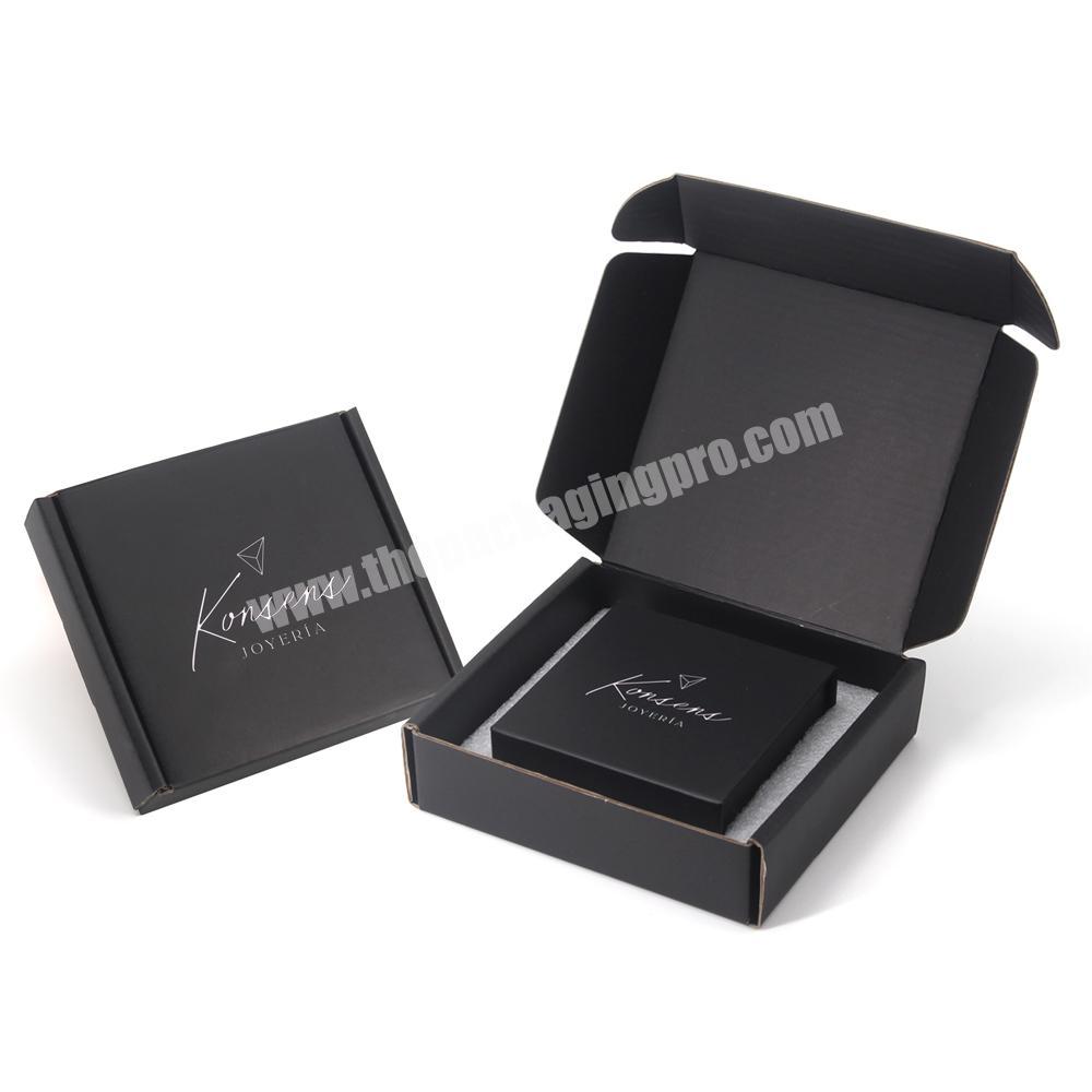 Custom Logo Graduation Black Mini Small Magnetic Paper Jewelry Ring Box In Bulk