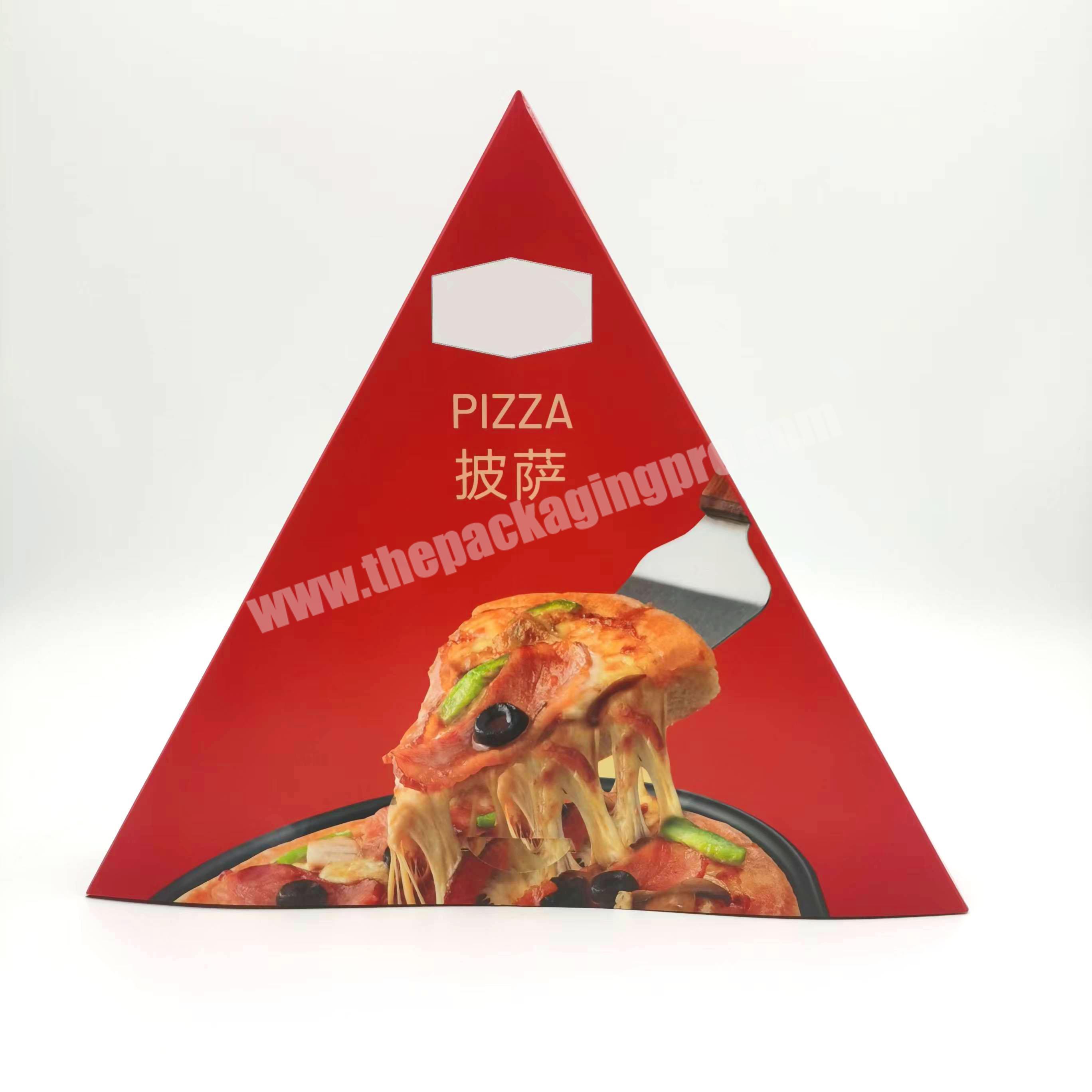 Custom Logo High End Triangle Card Box Pizza Box Food Box