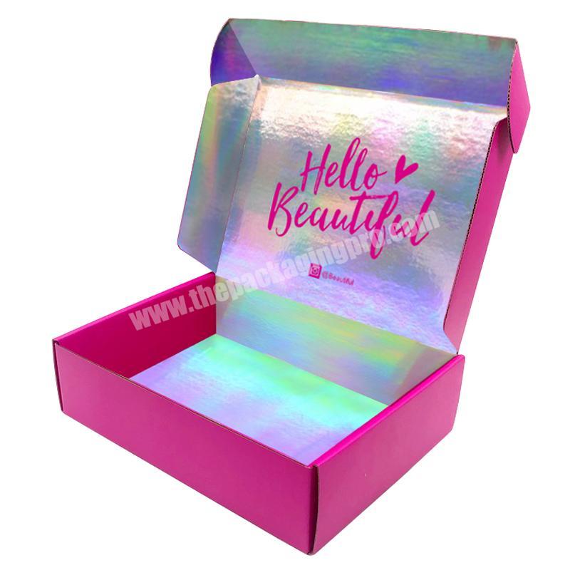 Custom boxes with logo Luxury Cosmetic Bubble body lotion Shampoo Packaging shipping Boxes Paper Skincare Foldable Mailer Boxes