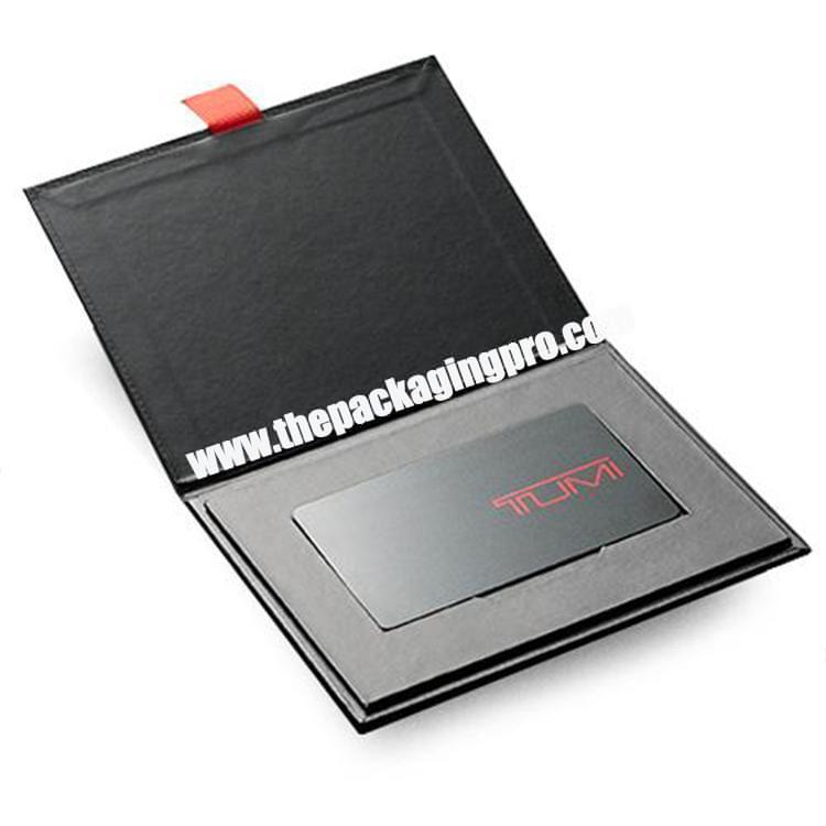 OEM Logo Luxury Cardboard Packaging Rigid Credit VIP Business  Membership Card Gift Boxes