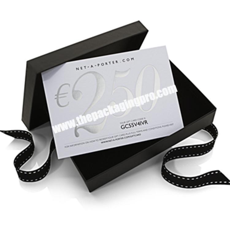 Custom Logo Luxury Cardboard Packaging Credit VIP Business Membership Bonus Card Gift Boxes