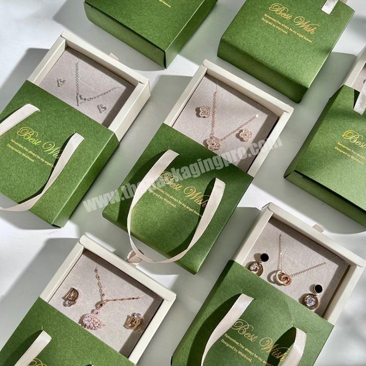 Custom Logo Luxury Eyelash Packaging Box Private Label Sliding Drawer Jewelry Gift Boxes With Handle