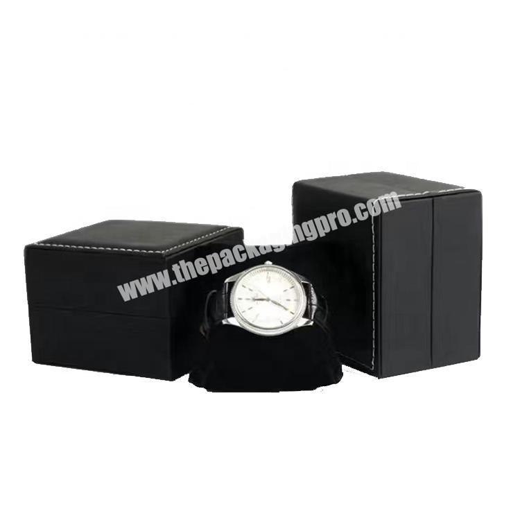 Custom Logo Luxury Gift Flat Wrist Brand Aluminium Metal Mechanical Watch Band Wooden Strap Case Box Packaging Watch Boxes