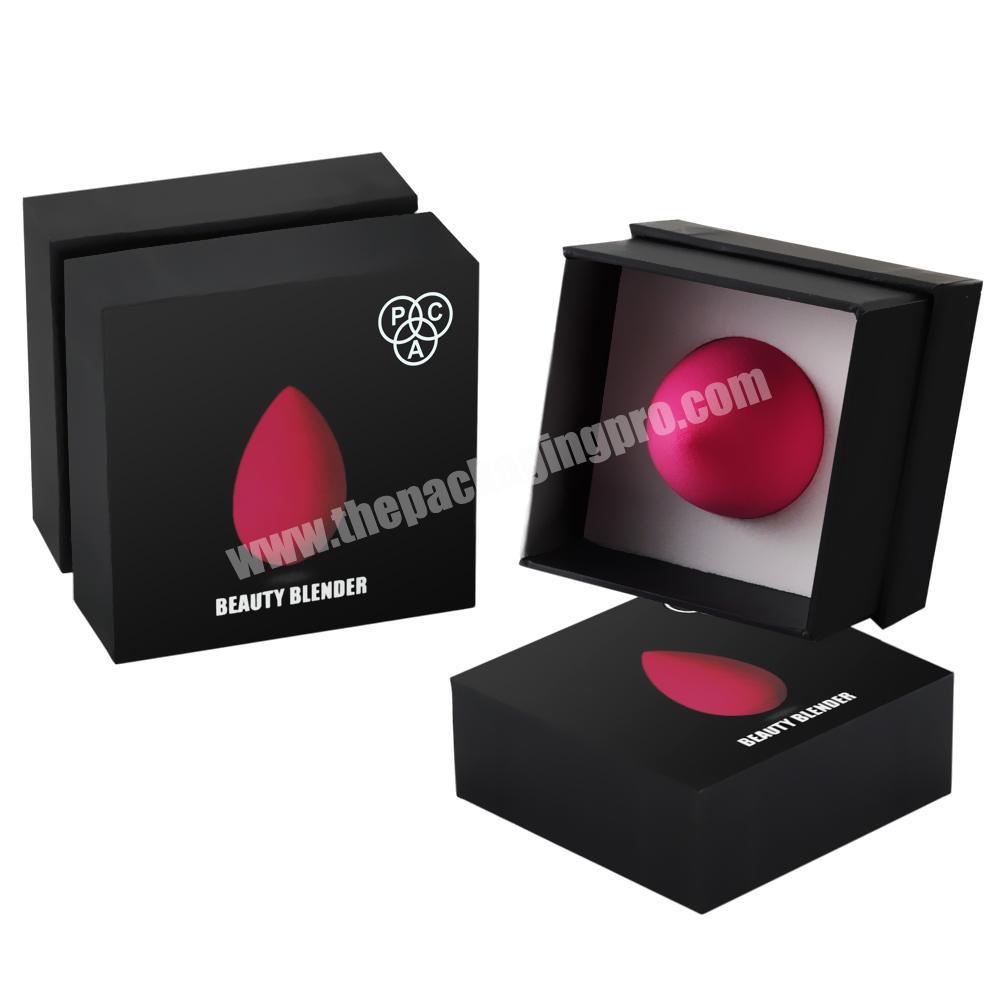 Custom Logo Makeup Sponge Storage Packaging Box For Makeup Sponge