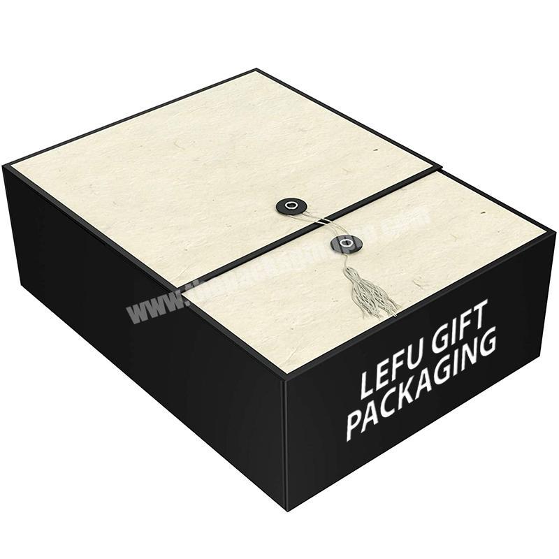 Custom Logo Packaging Handmade Pink Folding Luxury Rigid Packaging Large Magnetic Hamper Gift Box Telescope Boxes