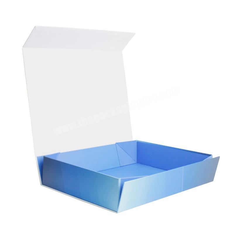 Custom Logo Paper Magnet Foldable Folding Magnetic Gift Box Garment Apparel Clothing Packaging Box