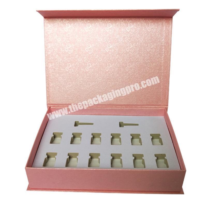custom design luxury printed art paper cosmetic box for skin care cream box custom black magnetic packing box