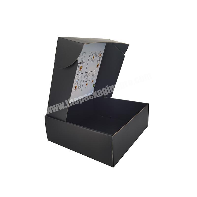 Custom Logo Personalised Ecommerce Postal Cardboard Paper Zipper Packaging Box Corrugated Shipping Mailer Box With Logo