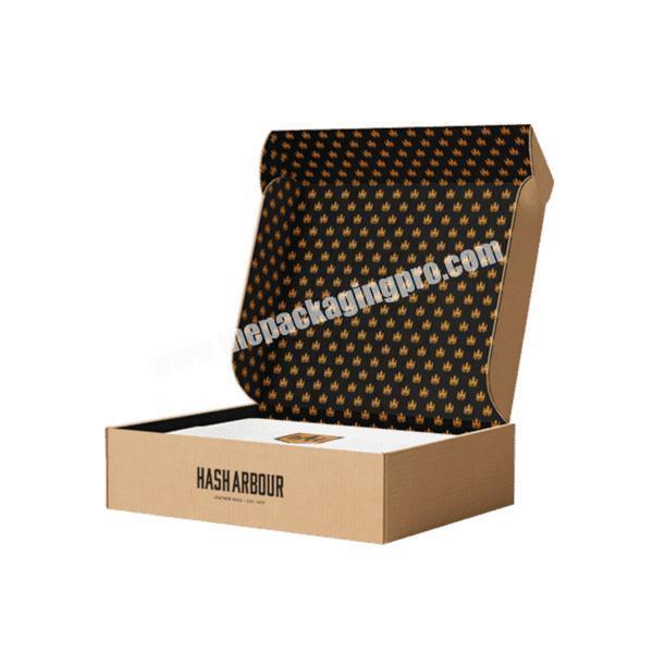 Custom Logo Pink White Carton Shipping Packaging Wholesale Custom Printed Design Logo Recyclable OEM cardboard box