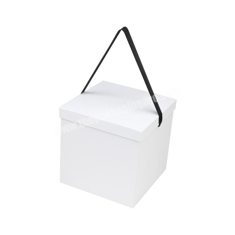 Custom Logo Printed Cardboard Paper Wedding Luxury Gift box Packaging With Ribbon