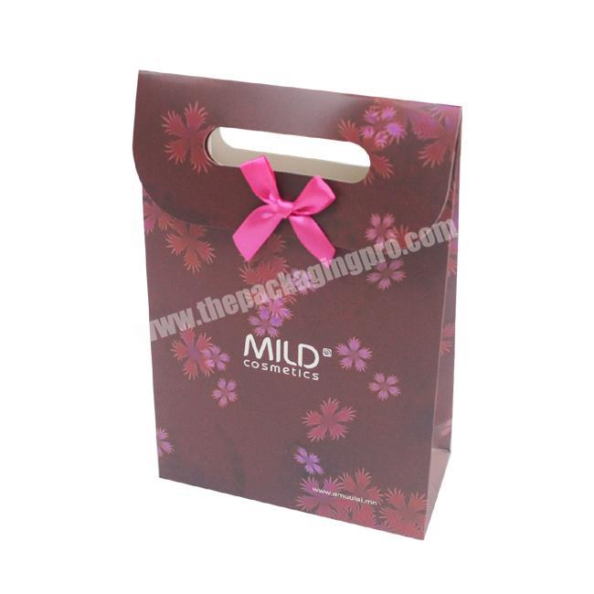 Custom Logo Printed Paper Bag With Handle For Party Gift Wedding Favors Candy Shopping Bags