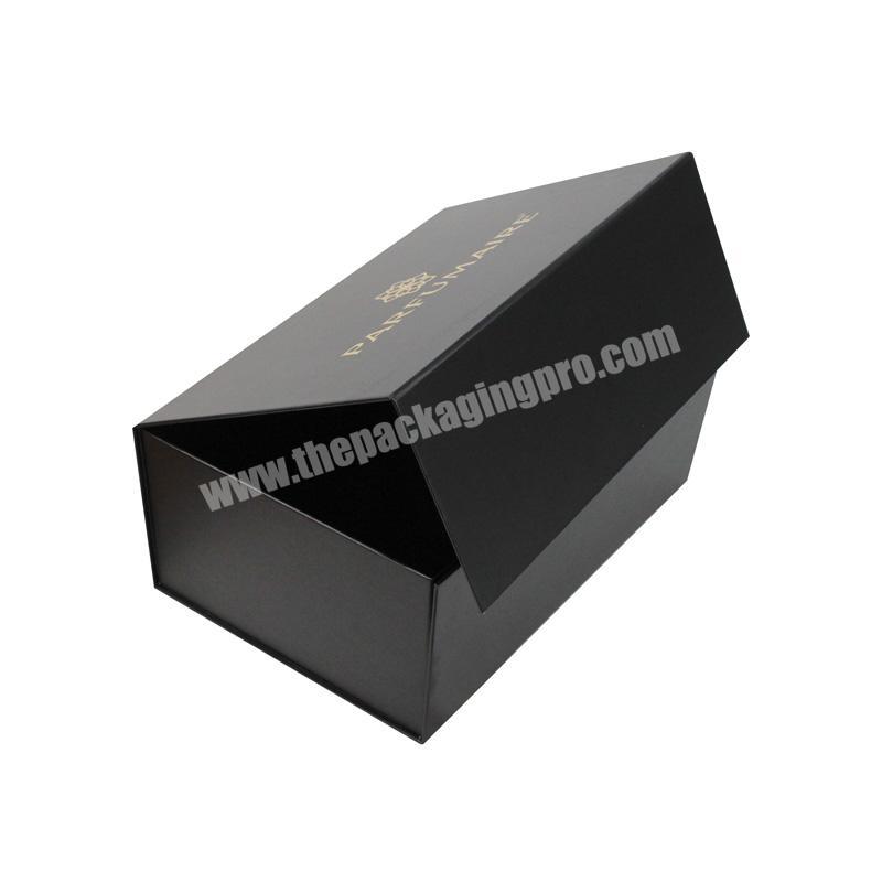 Custom Logo Printed Paper Package Cardboard Box Magnet Collapsible Paper Box Gold Foil Stamping