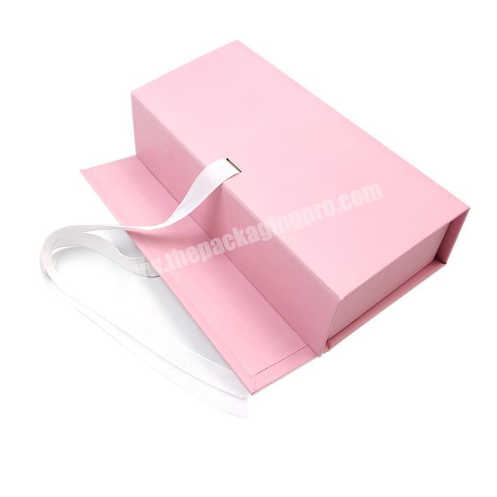 Custom Logo Printing Cardboard Magnetic Folding Clothing Box Packaging Scarf Gift Box For Clothes Shirt Skincare Makeup