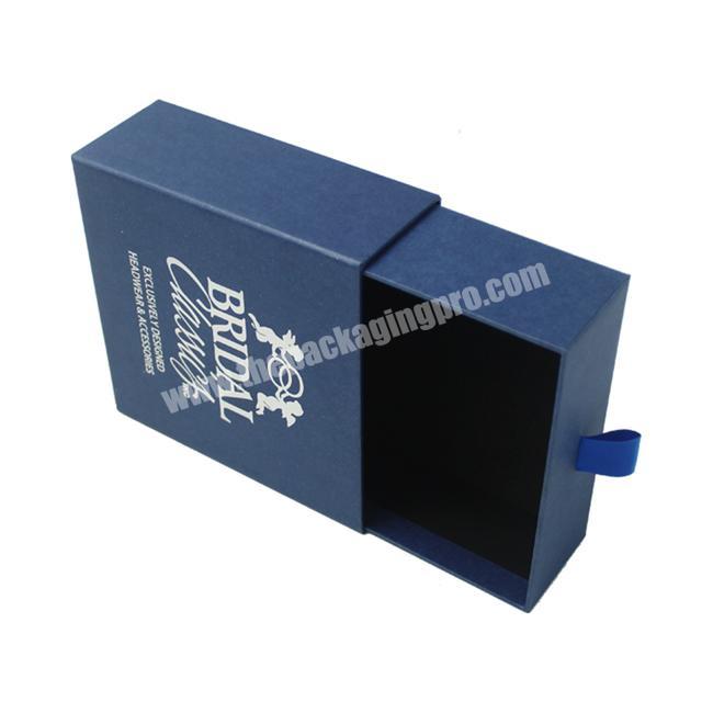 Custom Logo Printing High-End Pull Out Style Cardboard Cufflink Packaging Box for Sale