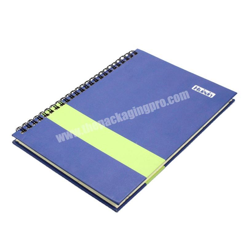 Custom Logo Wide Ruled Wire bound Spiral Notebook 70 Sheets Assorted Solid Colors