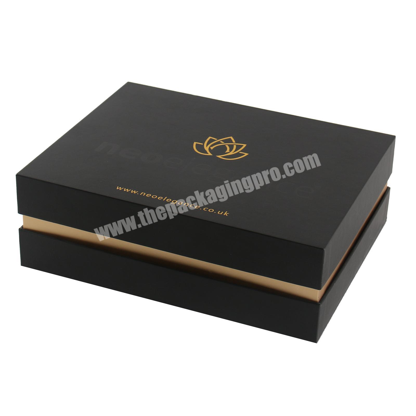 Custom Logo printing cardboard gift box display box Heaven and Earth cover paper packaging jewelry box