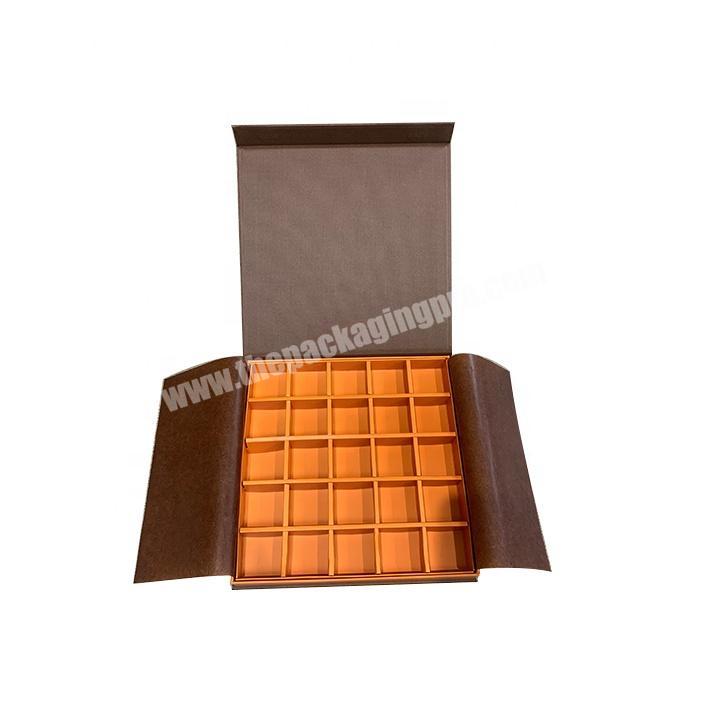 Custom Logo size 6 8 12 24 grid High Quality Creative Templates Paper Magnetic Box Design Chocolates Packaging Box